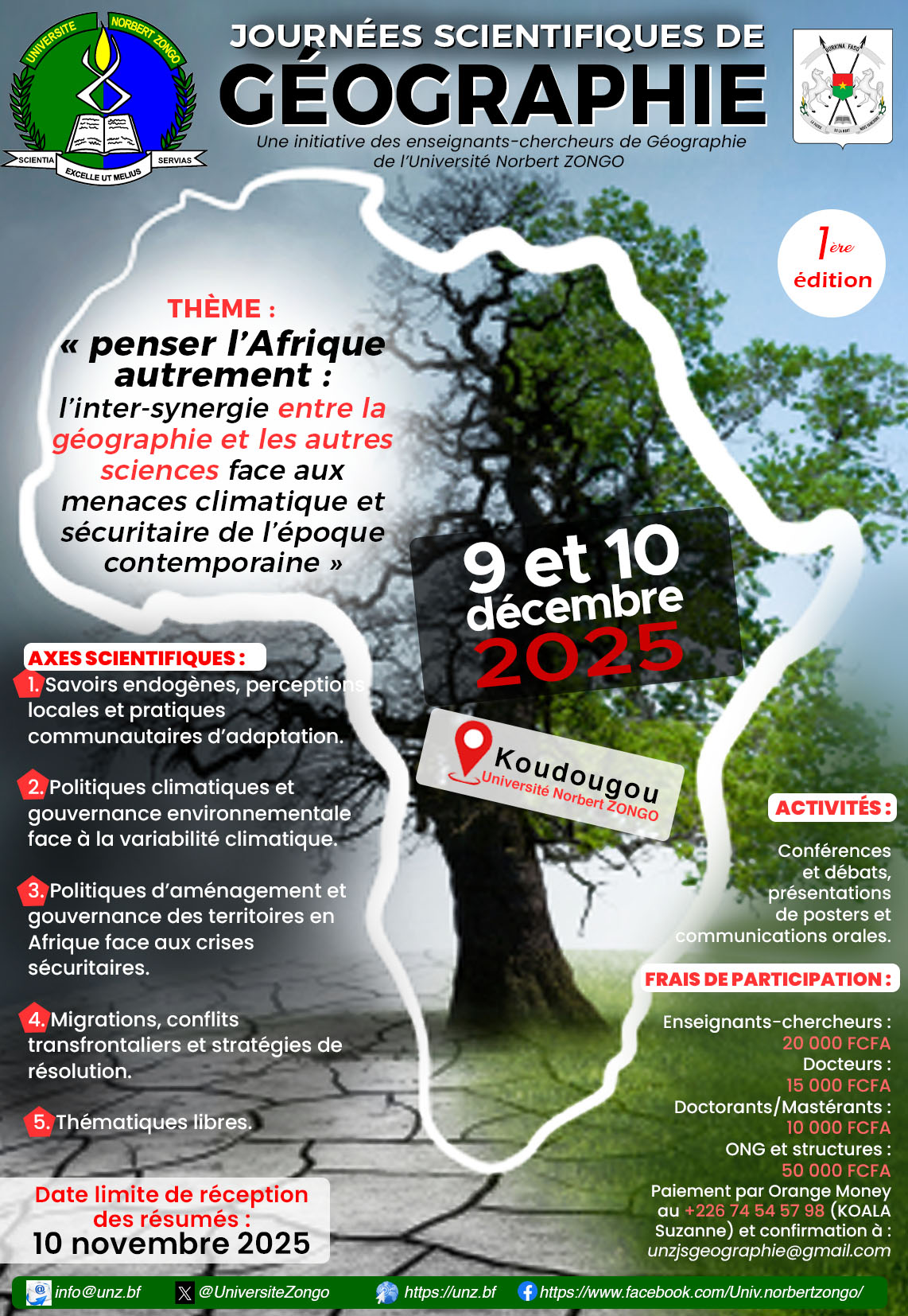 Geographie Journées scientifiques